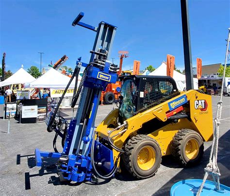 skid steer rock drill for sale|skid steer rock milling attachment.